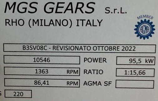 Gearbox FLENDER B3SV08C Mill Separator Command LOESCHE LM 46.4 revision for Italcementi