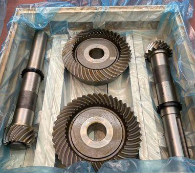 Replacement bevel gears for DAVID BROWN gearbox for Miniera Ferro