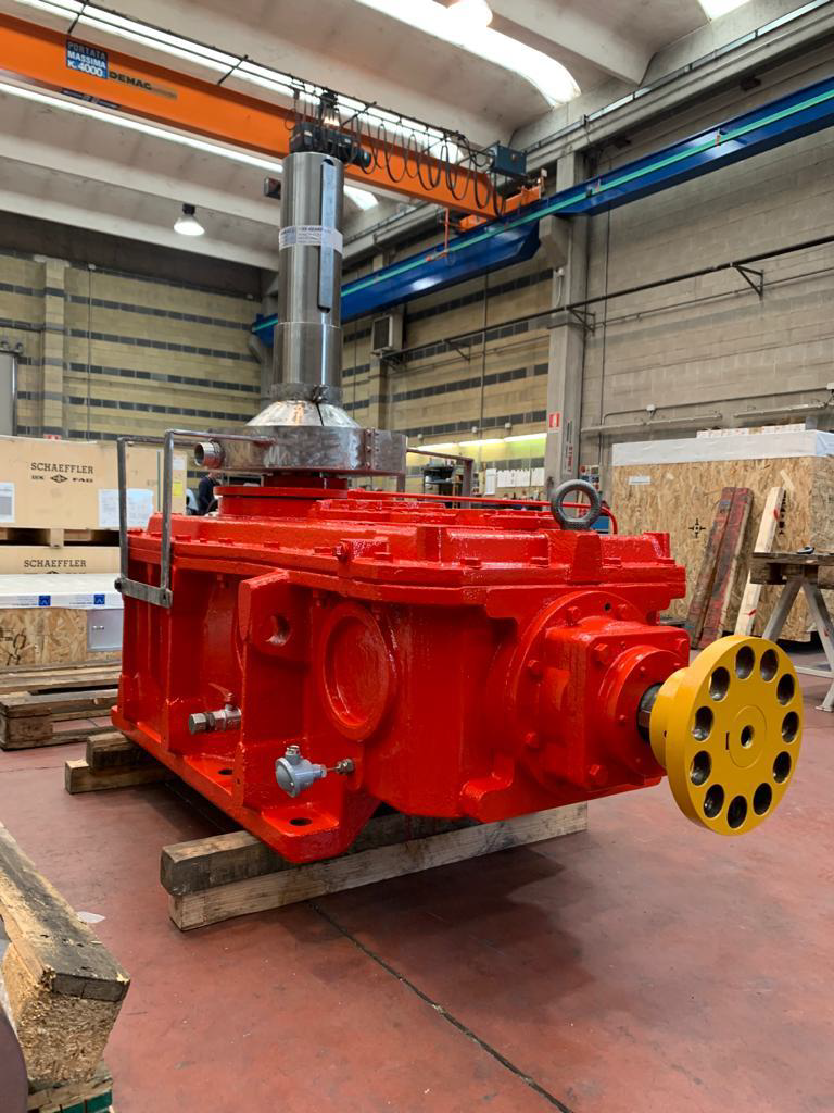 HANSEN gearbox overhaul LAMORT pulper command for Cartiera del Chiese